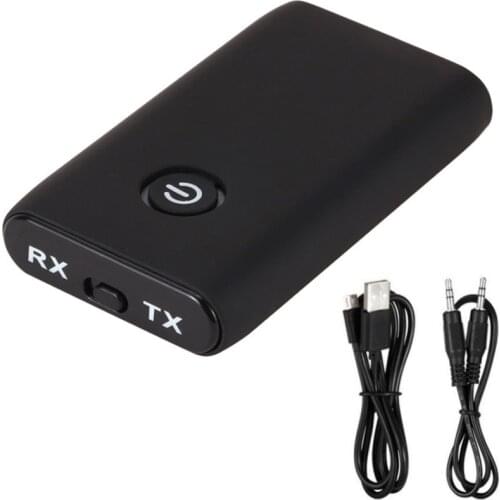 2 In 1 5.0 Transmitter Receiver 3.5mm TV PC Car Audio Speaker 3.5mm AUX HIFI Music Audio Adapter Headphones Car Stereo