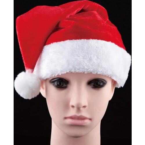 40*30cm 3pcs/pack Plush Christmas Hat Best Christmas Gift Santa Claus Gifts For Children High Quality Material Xmas Hat