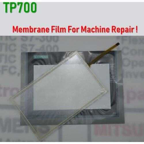 6AG1124-0GC01-4AX0 TP700 Membrane Film+Touch Glass for SIMATIC HMI Panel repair~do it yourself, Have in stock