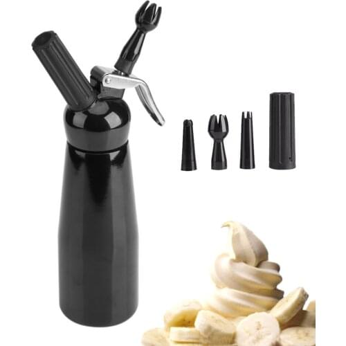 500ml Professional Whipped Cream Dispenser Set Aluminum Homemade Whipped Creams With 3 Decorating Nozzles Cake Decorating Tools