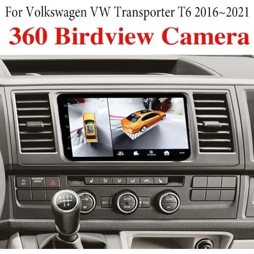 Car Audio Navigation GPS Stereo Media Carplay DVR 360 Birdview Around Android System For Volkswagen VW Transporter T6 2016~2021