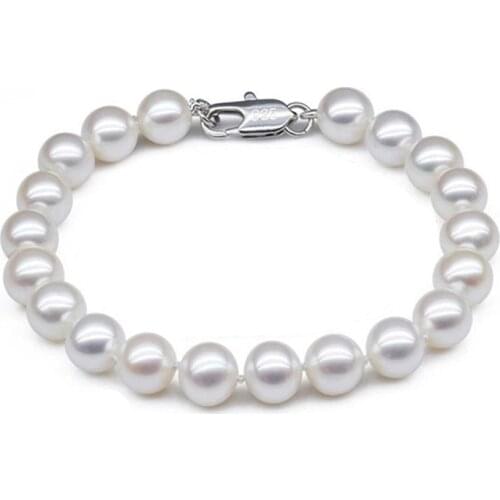 Trendy Fashion Pearls Beads Bracelet For Women Jewelry Girls Bracelets Bangles Elastic Chain Pulseira Feminina