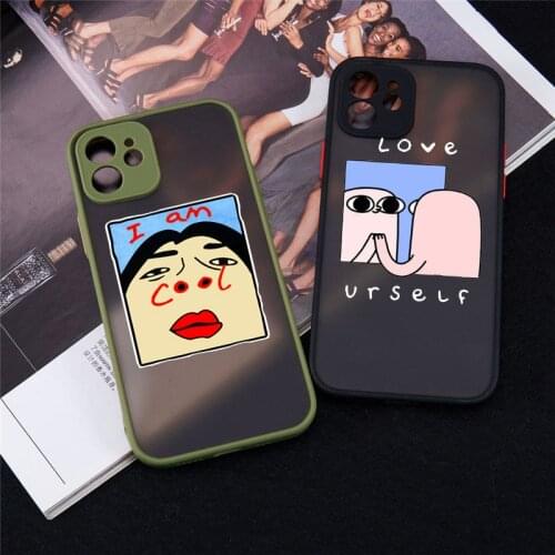 Funny Letter Phone Case for IPhone XR 7 8 12 11 Pro X XS Max 6s Plus SE2020 Soft Clear DON'T TOUCH MY PHONE Cover for iphone 12