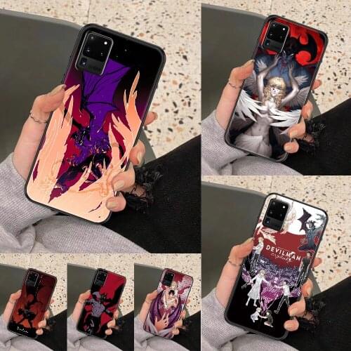Anime DEVILMAN crybaby Phone case For Samsung Galaxy Note 4 8 9 10 20 S8 S9 S10 S10E S20 Plus UITRA Ultra black painting Etui