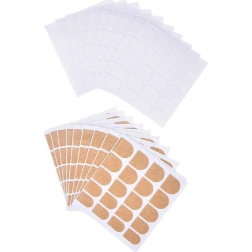 For Nail Art Tools 10 sheets Clear False Nail Tips Double Side Adhesive Glue Sticky Tape Transparent Sticker Sticky Tape