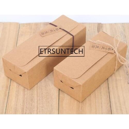 100pcs Kraft Paper Box Coffee Tea Packaging Box Wedding Party Small Gift Candy Favor Package Boxes For Snack Storage