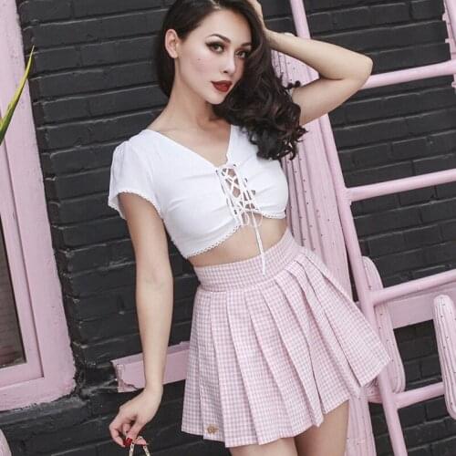 Блузки в клетку Le palais vintage China At AliExpress