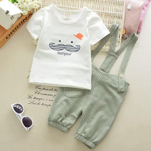 Bibicola baby boys summer fashion clothing set children bib rompers clothing suit infant boy T shirt tracksuit child boy clothes