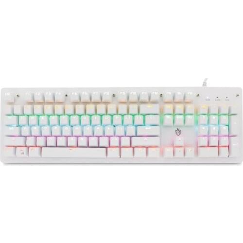 2021 HOT 3C YZ Mechanical Gaming Keyboard Mechanical RGB Backlit Keyboard Russian Keycaps 104 Keys Wired For PC Computer Gamer