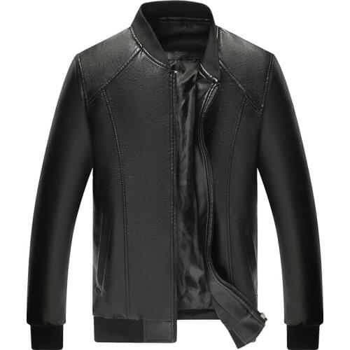 Mens Retro motorcycle jacket mens fashionable new motorcycle rider leather jacket mens Korean fashion close fitting jacket
