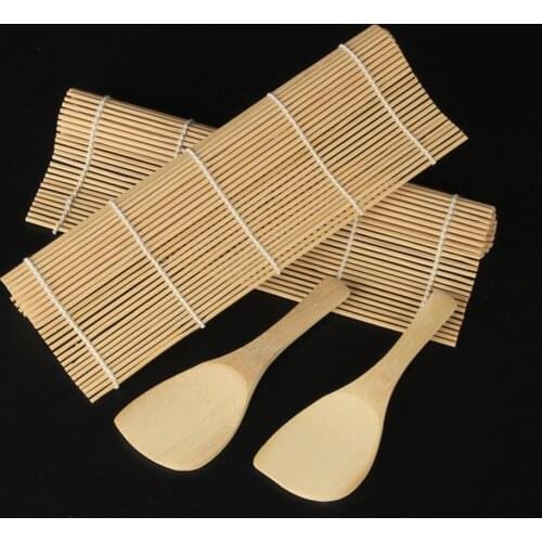 Sushi Maker Kit Rice Roll Mold Kitchen Diy Mould Roller Mat Rice Paddle Set Rolling Maker Molds Roller Sushi Mould Kitchen #30