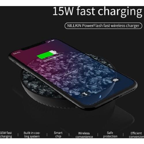 NILLKIN PowerFlash 15W Qi Fast Charger For Samsung note 10 plus s9 s10 Wireless Charger For iphone 11 pro xs Max huawei mate 20