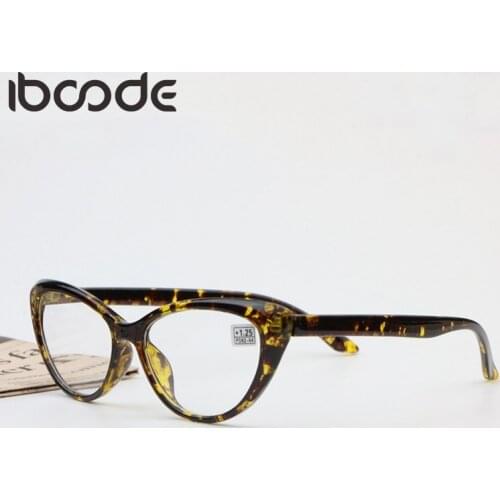 Iboode Cat Eye Reading Glasses Women Men Lightweight Presbyopic Eyeglasses Anti Blue Ray Spectacle +0.5 To +4.0 Oculos De Grau