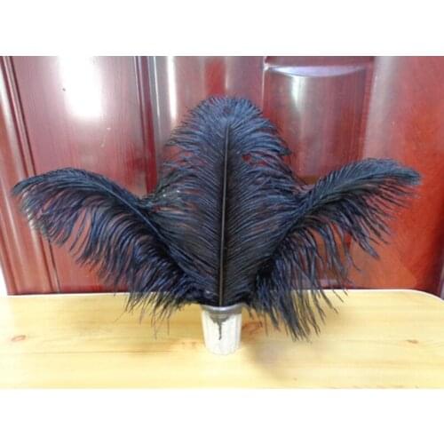 Wholesale ! 100 PCS beautiful 35-40 cm / 14to 16 inches of black wedding feather ostrich feathers