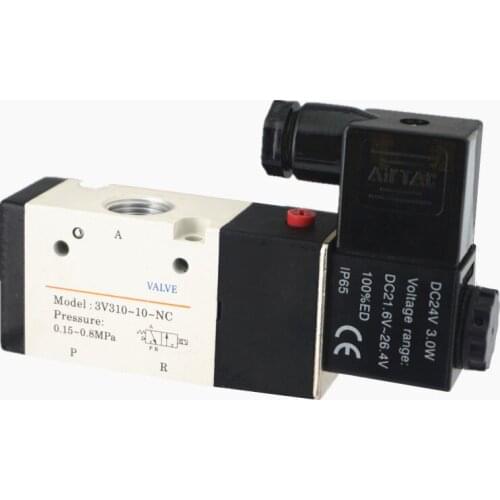 3V310-10-NC Pneumatic Solenoid Valve 2 Position 3 Way AC220V AC110V DC24V DC12V