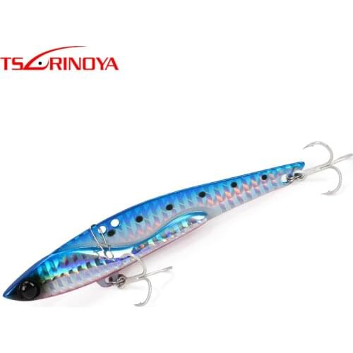 TSURINOYA Fishing Lure DW38-C 105mm 35g Metal VIB Lure Long Distance Bass Bait Full Swimming Layer Artificial Bait