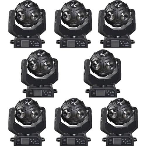 8pcs/lot LED Disco Ball Lighting 12x20W Unlimited Pan/Tilt Movement RGBW Quad Color Moving Head Football Light