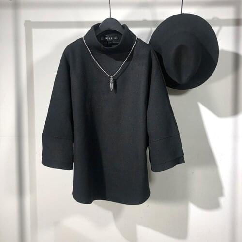 20ss Owen Seak Men Cotton Hoodies Sweatshirts Gothic Mens Clothing Spring Autum High Street Hip Hop Solid Black Coat Jacket