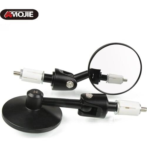 Universal Mirror Motorcycle Rearview Mirror Anti-fall Folding Round Mirror Motorcycle Side Mirror For yamaha Suzuki Kawasaki