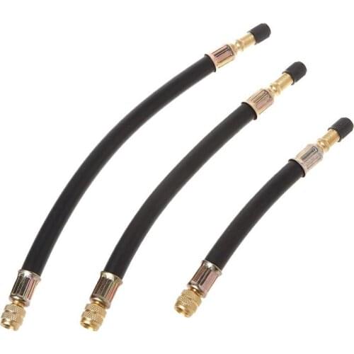 Bicycle Pump Valve Extender Extension Tube Rubber Inflator Pipe Hose Electrombile Cycling MTB Bike Part M5TC