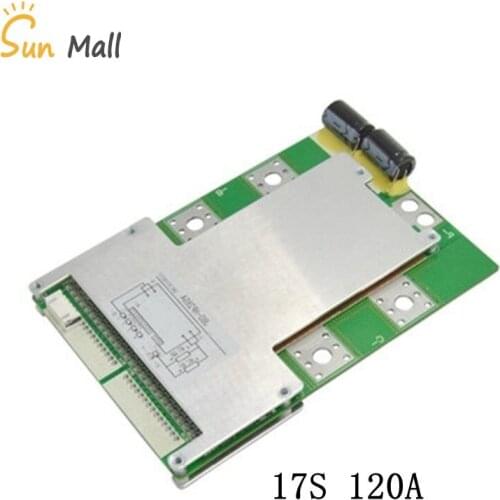2019 17S 60V Lithium battery protection board polymer protection board 120A high current with Balance Same port BMS high quality