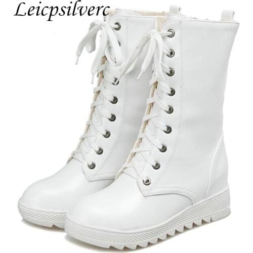Womens boots high-heeled boots in the short spring and autumn autumn single Korean fashion boots Martin boots white