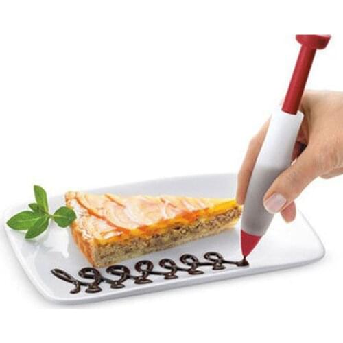 1pcs Silicone Food Writing Pen Chocolate Decorating Pen Cake Mold Fondant Cake Cream Decorating Tools