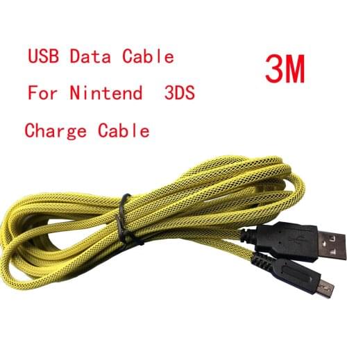 100pcs a lot USB Data Cable For Nintend 3DS High Speed Charging Charge Cable