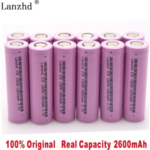 12PCS original batteries for samsung 18650 battery 3.7V 2600mah ICR18650 20A li ion rechargeable battery for electronic cigare