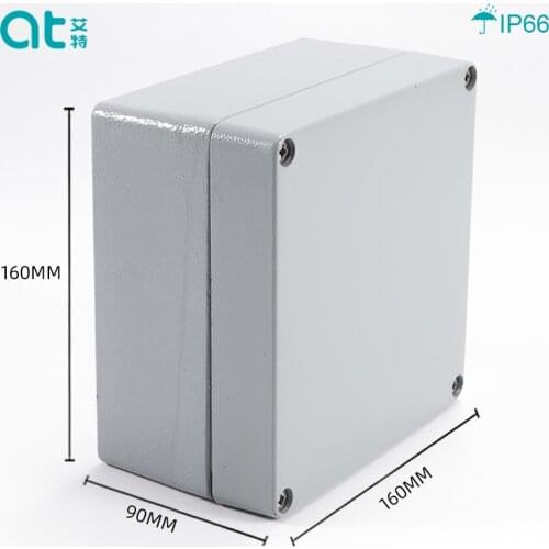 160*160*90MM IP66 Waterproof Die casting Aluminum Junction Box Metal Enclosure Case Custom Box for Circuit Breaker Wiring