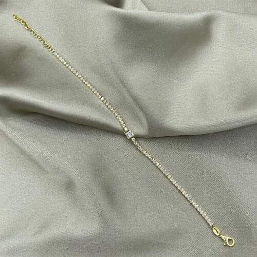 2mm. Gold Baguette Ultra Water Way Bracelets