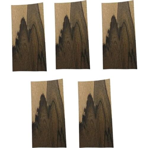 5pcs Unfinished Guitars Head Veneer Sheets Material Wooden Stringed Instrument Parts