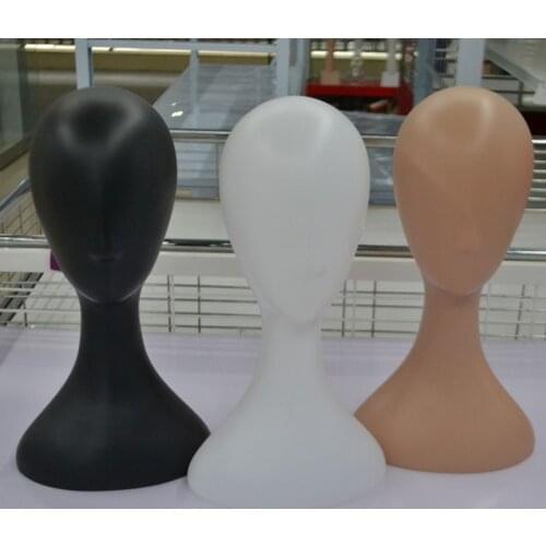 Free Shipping!! Fashionable PP Head Model Plastic Mannequin Head Manikin On Promotion