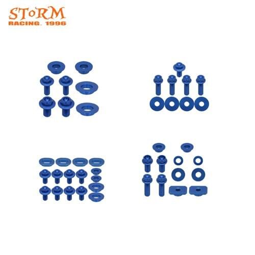 CNC Motorcycle Blue Seat Side Panels Rear Front Fender Radiator Shrouds Screw For Yamaha WR450F WR 450F 450 F 2012 2013 2014