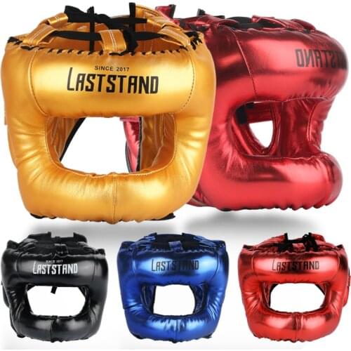 Cost-Effective Free Size Muay Thai Boxing Taekwondo MMA Helmet Head Protector Karate Sparring Kickboxing Protective Headgear