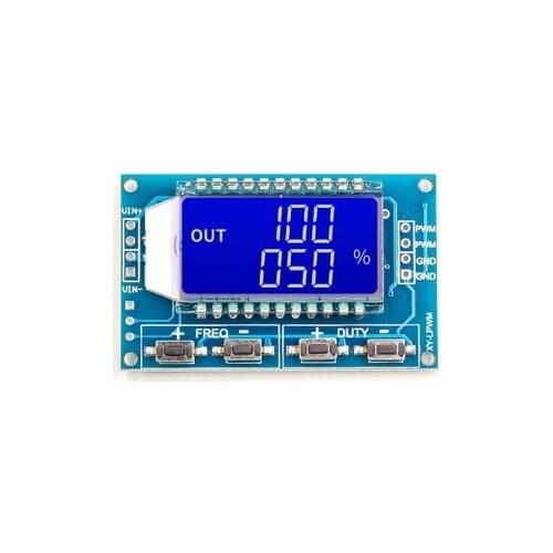 Signal Generator LCD Display Module Output PWM Pulse Frequency Duty Cycle Adjustable Display Modules 1Hz-150Khz 3.3V-30V