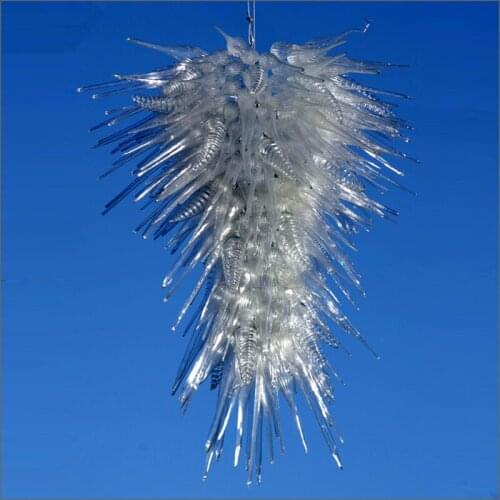 Art Design Frosted Mouth Blown Glass With 110v-240v LED Bulbs Dale Chihuly Style Murano Glass Arabia Chandelier