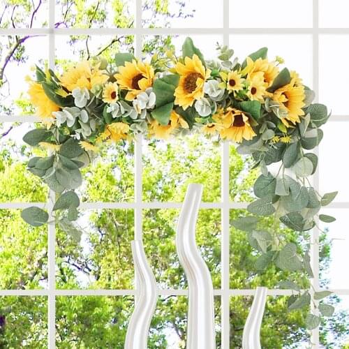Diy Artificial Wreath Door Threshold Flower For Wedding Living Room Party Pendant Wall Decor Christmas Garland Gift Rose Peony
