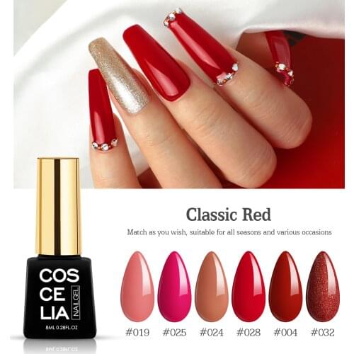 COSCELIA Manicure Gel For Nails Semi Permanent All For Manicure Nail Polish Gel LED UV Varnish Soak Off Nail Art Design