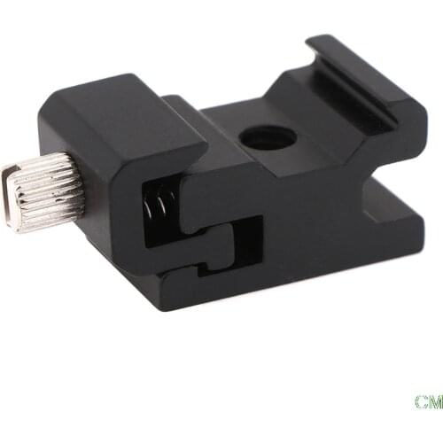 Camera Metal Cold Shoe Hot Shoe Flash Bracket Mount Adapter With 1/4 Tripod Screw To Light Stand Tripod