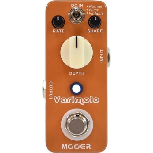 Mooer Varimolo Tremolo Effect Pedal Digital Effect Pedal with three different tremolo modes Full Metal Shell True Bypass