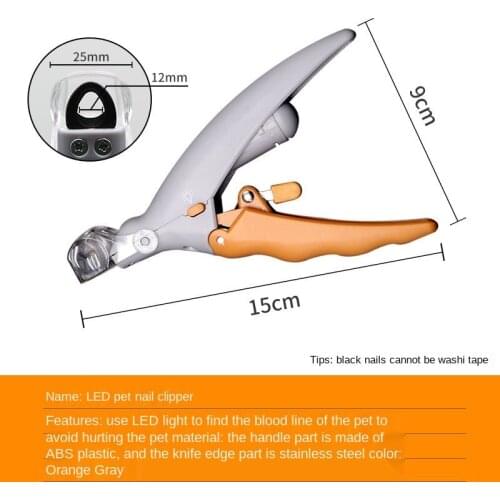 Pet Nail Scissors Cat and Dog Manicure Pet Device Special Led Light Nail Manicure Dog Scissors Nail Clipper Nail Cutter