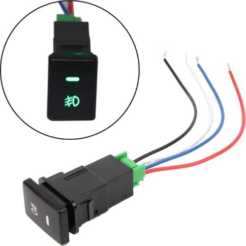 DC12V Front Fog light Push Switch 4 Wire Button For Toyota Camry Prius Corolla
