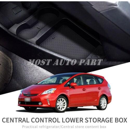 Plastic Interior Center Console Armrest Storage Box Holder For Toyota PRIUS 30 2012-2015 1pcs Car Decoration Car Trim