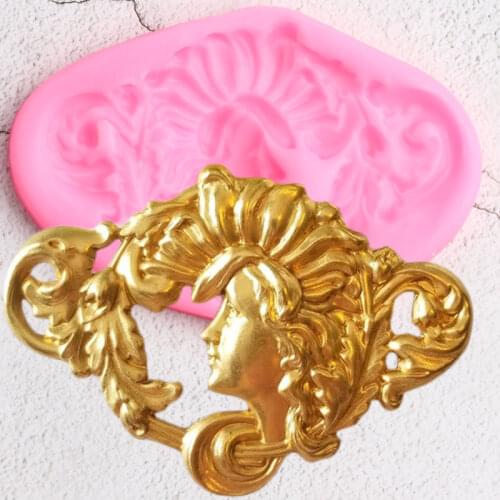 Scroll Leaves Cake Border Silicone Mold Goddess Fondant Molds Flower Wedding Cake Decorating Tool Candy Chocolate Gumpaste Mould