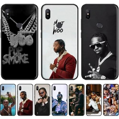 Rapper Pop Smoke Phone Cases For Xiaomi Redmi 7 9t 9se k20 mi8 max3 lite 9 note 8 9s 10 pro Soft Silicone Shell Cover Funda