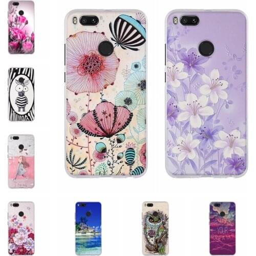 For Xiaomi Mi A1 Silicone Case TPU Cover For Xiaomi Mi 5X Coque Phone Fashion Bag For Xiaomi Mi A1 5X Coque Capa Case