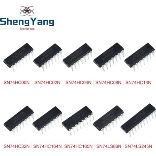 10PCS SN74HC00N SN74HC02N SN74HC04N SN74HC08N SN74HC14N SN74HC32N SN74HC164N SN74HC165N SN74LS86N SN74LS245N DIP - 14