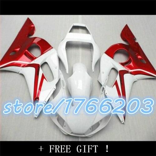 YZF R6 1998 - 2002 1999 Bodywork Red White Black Compression for YZFR6 2001 Motorcycle Fairing