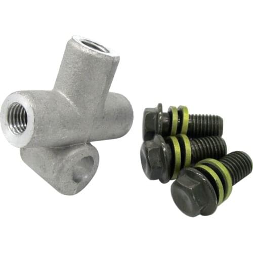 10mm Aluminum Hydraulic Brake Hose Pipe Tee Coupling For Motorcycle